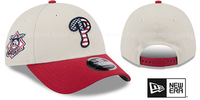 Phillies 2024 'JULY 4TH STARS N STRIPES STRETCH SNAP' Hat by New Era
