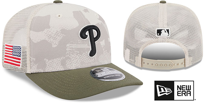 Phillies 2025 ARMED FORCES 'STARS N STRIPES STRETCH-SNAP' Hat by New Era