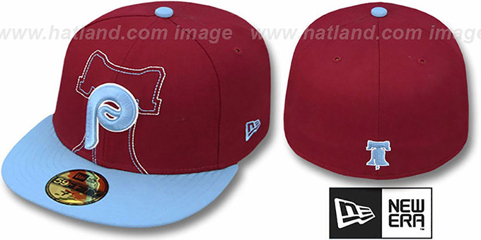 burgundy phillies hat