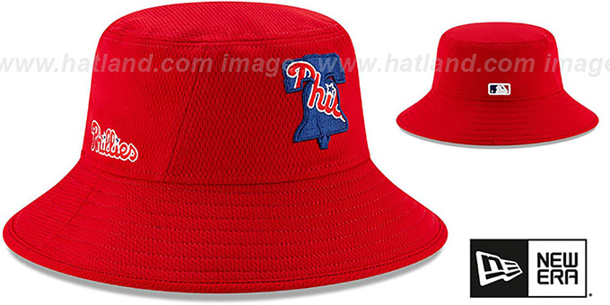 Phillies 'DASHMARK BP BUCKET' Hat by New Era