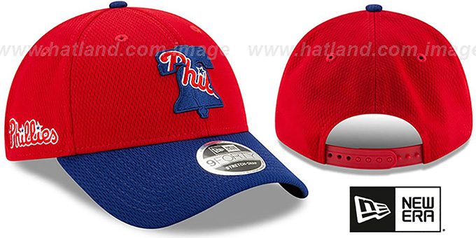 Phillies 'DASHMARK BP SNAPBACK' Red-Royal Hat by New Era