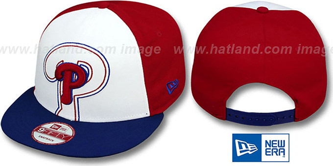 Phillies 'LITTLE-BIG POP SNAPBACK' White-Red-Royal Hat by New Era