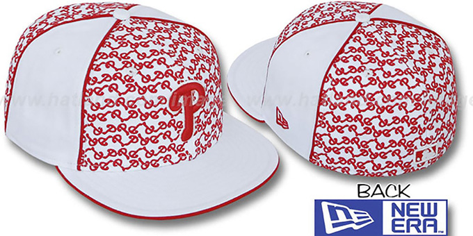 Phillies 'LOS-LOGOS' White-Red Fitted Hat by New Era