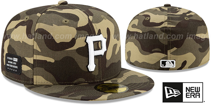 Pirates 2021 ARMED FORCES 'STARS N STRIPES' Hat by New Era