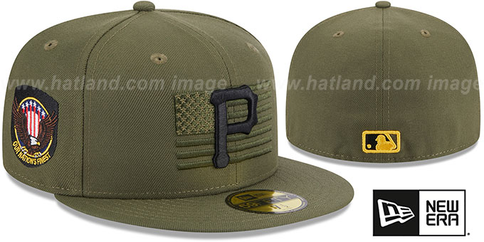 Pirates 2023 ARMED FORCES 'STARS N STRIPES' Hat by New Era