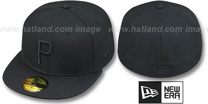 Pirates 'BLACKOUT' Fitted Hat by New Era