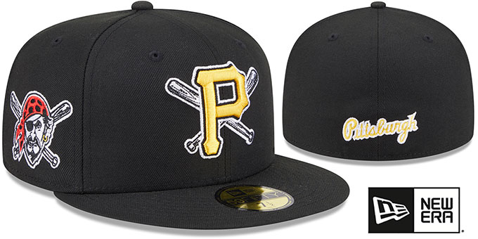 Pirates 'DECEPTOR' Black Fitted Hat by New Era