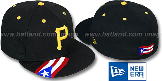 Pirates 'PUERTO RICO HERITAGE ORLANTIC' Black Fitted Hat by New Era