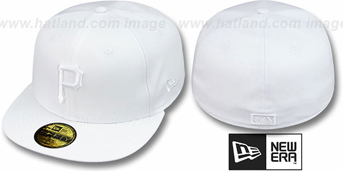 Pirates 'WHITEOUT' Fitted Hat by New Era