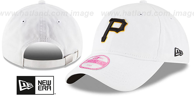 Pirates 'WOMENS PREFERRED PICK STRAPBACK' White Hat by New Era