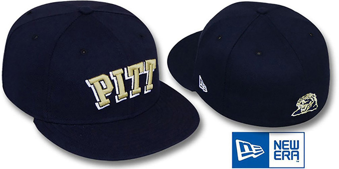 Pitt 'NCAA-BASIC' Navy Fitted Hat by New Era