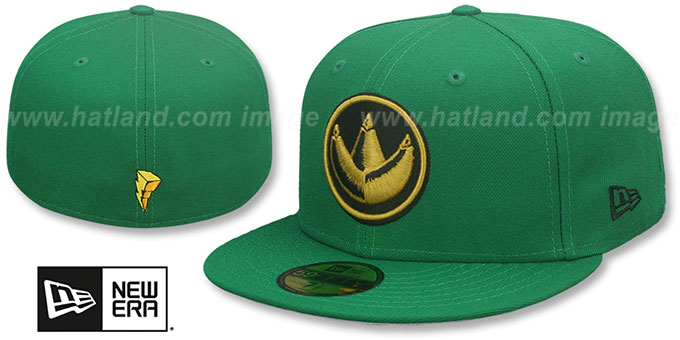 'Power Rangers' ICHNITES Green Fitted Hat by New Era