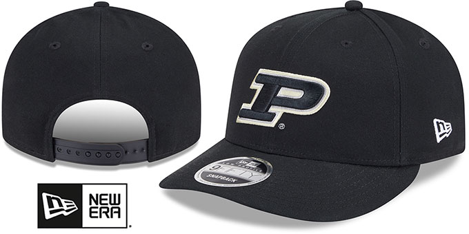 Purdue 'LOW-CROWN TEAM-BASIC SNAPBACK' Black Hat by New Era