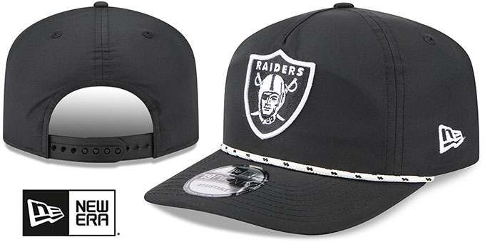 Raiders '1920 ROPE SNAPBACK' Black-White Hat by New Era