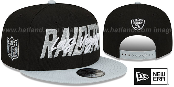 Raiders '2022 NFL DRAFT SNAPBACK' Black-Grey Hat by New Era