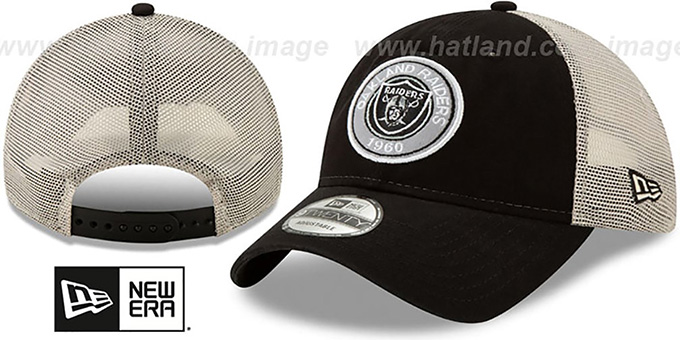Raiders 'ESTABLISHED CIRCLE TRUCKER SNAPBACK' Hat by New Era