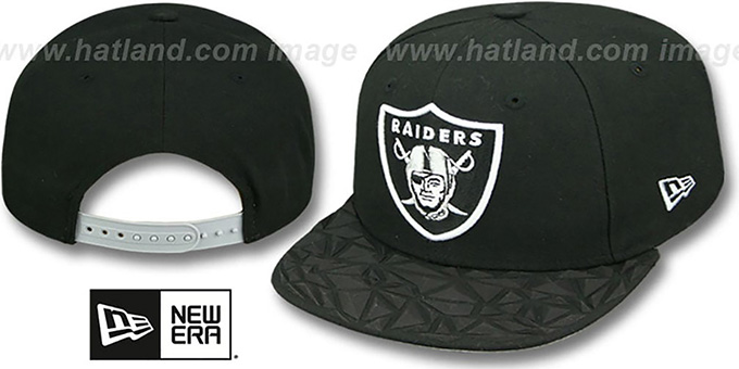 Raiders 'RUBBER MATTE SNAPBACK' Black Hat by New Era