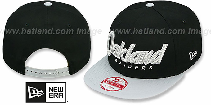 Raiders 'SNAP-IT-BACK SNAPBACK' Black-Grey Hat by New Era