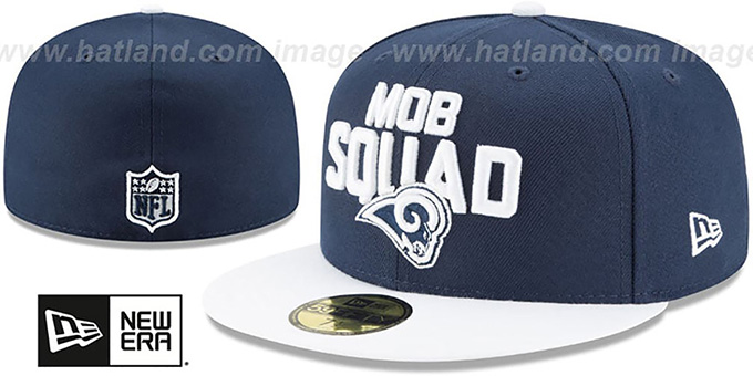Rams '2018 SPOTLIGHT' Navy-White Fitted Hat by New Era