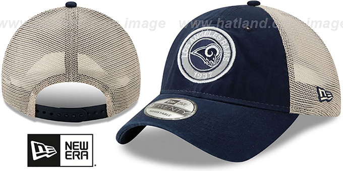 Rams 'ESTABLISHED CIRCLE TRUCKER SNAPBACK' Hat by New Era