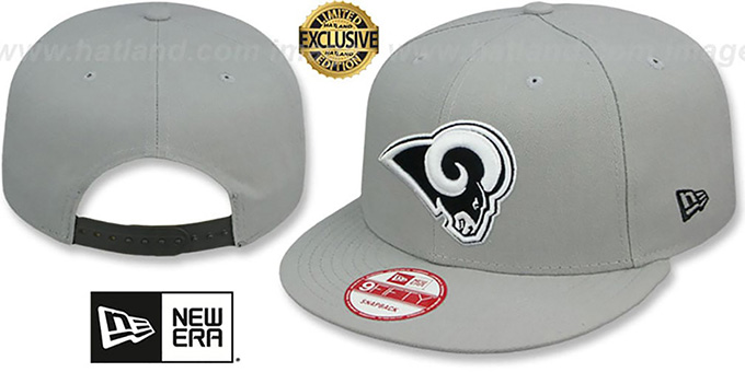 Rams 'NFL TEAM-BASIC SNAPBACK' Grey-Black Hat by New Era
