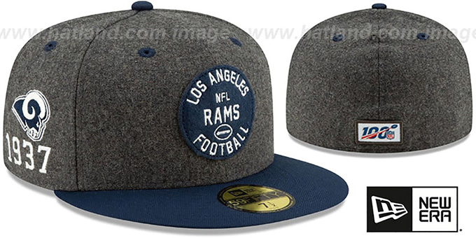 rams fitted hats