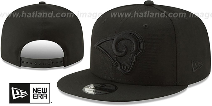 Rams 'TEAM-BASIC BLACKOUT SNAPBACK' Hat by New Era