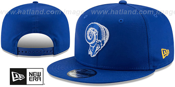 Rams 'THROWBACK TEAM-BASIC SNAPBACK' Royal Hat by New Era