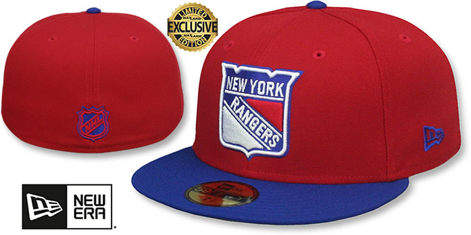 Rangers 'NHL TEAM-BASIC' Red-Royal Fitted Hat by New Era
