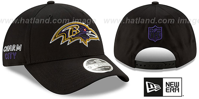 Ravens '2020 NFL VIRTUAL DRAFT STRETCH-SNAP' Black Hat by New Era
