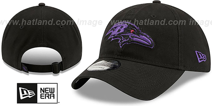 Ravens 'CORE-CLASSIC STRAPBACK' Black-Purple Hat by New Era