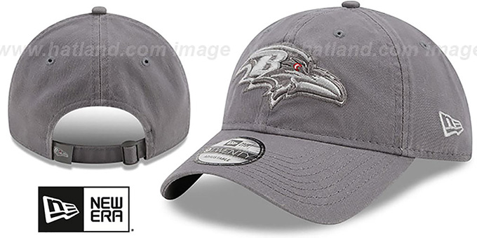 Ravens 'CORE-CLASSIC STRAPBACK' Grey-Grey Hat by New Era