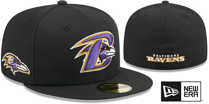 Ravens 'DECEPTOR' Black Fitted Hat by New Era