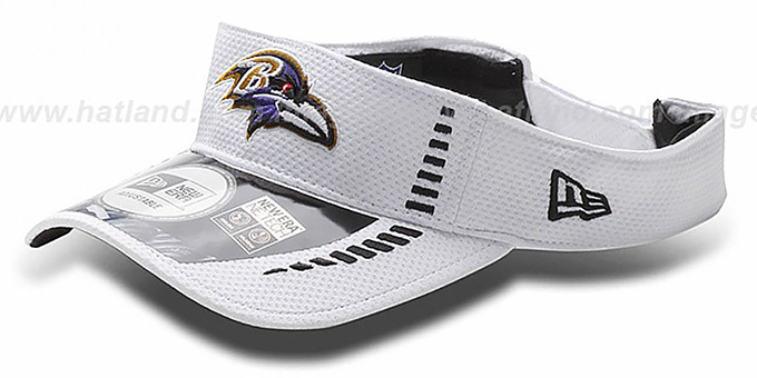 Ravens 'NFL TRAINING' White Visor by New Era