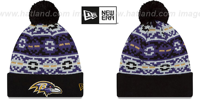 Ravens 'RETRO CHILL' Knit Beanie Hat by New Era