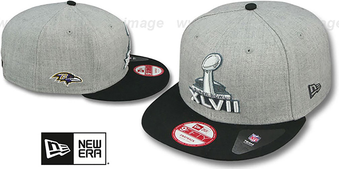 Ravens 'SUPER BOWL XLVII  SNAPBACK' Grey-Black Hat by New Era