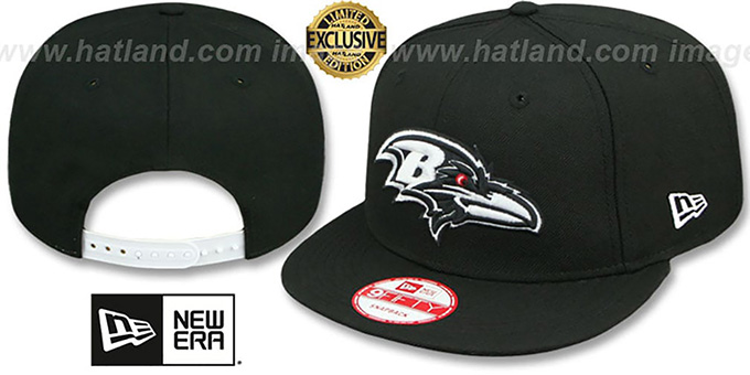 Ravens 'TEAM-BASIC SNAPBACK' Black-White Hat by New Era