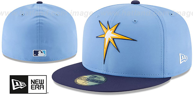 Tampa Bay Rays 2018 PROLIGHT-BP ALTERNATE Sky-Navy Fitted Hat