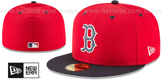 Red Sox '2018 PROLIGHT-BP' Red-Navy Fitted Hat by New Era