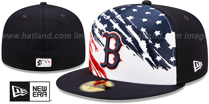 Red Sox '2022 JULY 4TH STARS N STRIPES' Fitted Hat by New Era