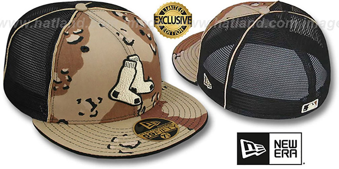 Red Sox ALT 'DESERT STORM MESH-BACK' Fitted Hat by New Era