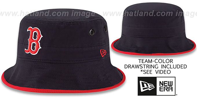 Red Sox 'BASIC-ACTION' Navy Bucket Hat by New Era