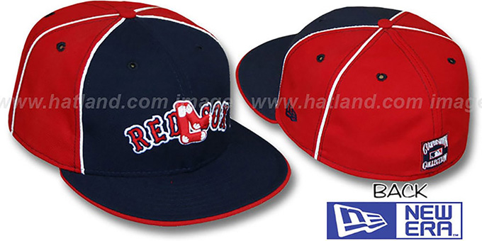 Red Sox COOP 'DECEPTOR-2 PINWHEEL' Navy-Red Fitted Hat