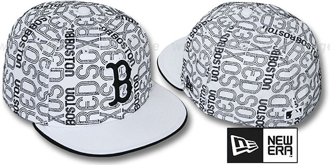 Red Sox 'GOOD TIMES ALL-OVER' White-Black Fitted Hat by New Era