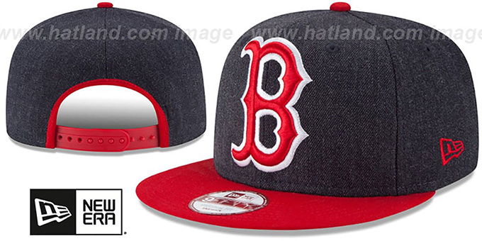 Red Sox 'LOGO GRAND SNAPBACK' Navy-Red Hat by New Era