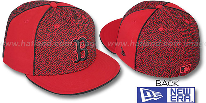 Red Sox 'LOS-LOGOS' Red-Black Fitted Hat by New Era