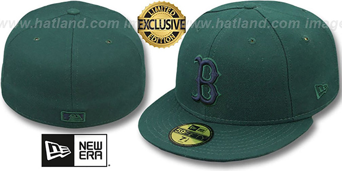 Red Sox 'QS UNDER PLAID' Green-Navy Fitted Hat by New Era