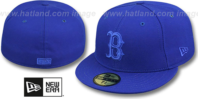 blue boston hat