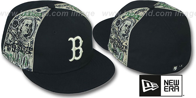 Red Sox 'SHOWMEDA$' Black-Money Fitted Hat by New Era