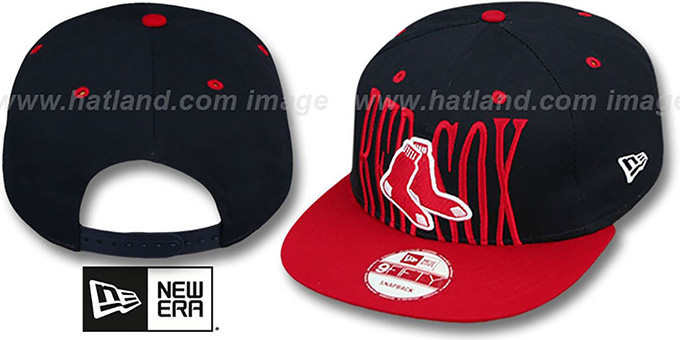 Red Sox 'STEP-ABOVE SNAPBACK' Navy-Red Hat by New Era